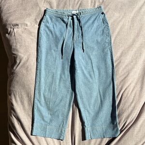 Vintage Liz Claiborne “Tabitha” Cropped Chambray Pants - 6 petite